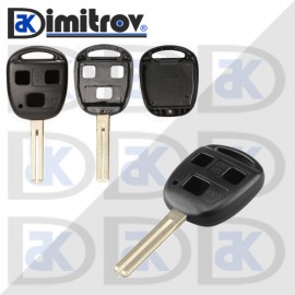 Кутийка ключ 3 бутона TOY48 Toyota Avensis Corolla Yaris Rav4